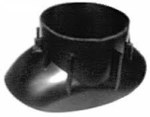 Adapter do płyt dachowych do dachu skośnego 20-50° DN108 mm brunatny