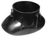 Adapter do płyt dachowych do dachu skośnego 20-50° DN108 mm czarny