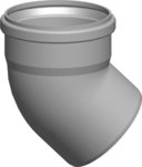 Kolano 45° DN160