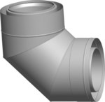 Kolano koncentryczne 90° DN225/160