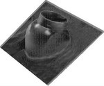 Płyta dachowa czarna DN100/60 x 125/80 o nachyleniu 25-45° duży format 500x500mm