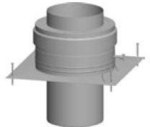 Pokrycie szachtu kominowego z rurą stali szlachetnej DN250