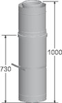 Przejście dachowe DN350/250 1000mm