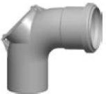 Rura rewizyjna DN110, polypropylen, do 120°C 250 mm