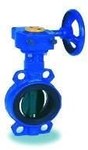 URANIE waferless throttle with manual drive and worm gear DN300