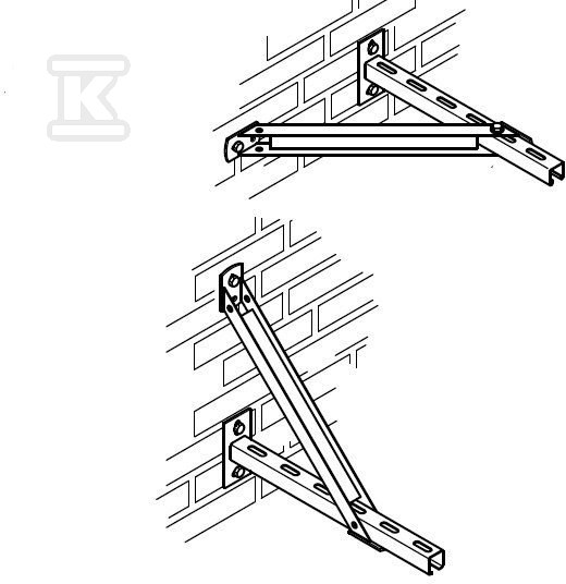 Wspornik BIS konsolowy WM0-30 350 mm - 6628230