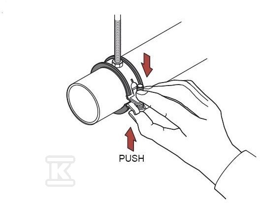 BISMAT Flash Clamp EPDM M8 40-43MM - 3373043