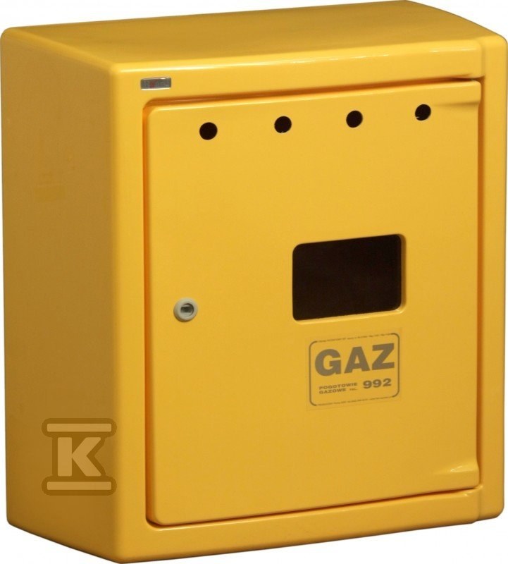 Gas meter housing G066/P BAARD yellow - B-066-1