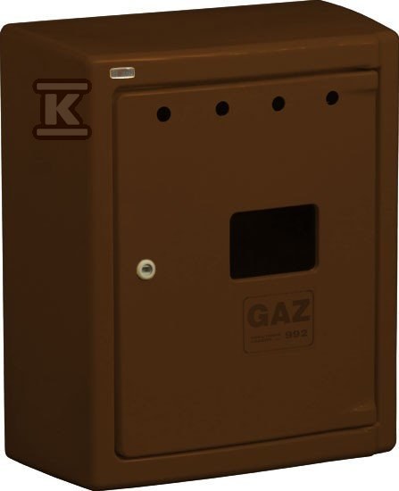 Gas meter housing G56/P BAARD brown - B-56-2