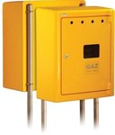 Yellow gas meter housing G56/MK surface mounted frame