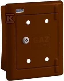 Brown gas meter housing R23 - R-23-2