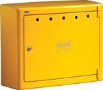 Szafka gazomierza/zaworu żółta G-075 natynkowa otwarta