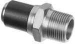 Adapter PE-stal nierdzewna z gwintem zewnętrznym GZ, d25x3/4" PE100, SDR11, PN10 gaz/PN16 woda, do montażu z elektromufą lub elektroredukcją