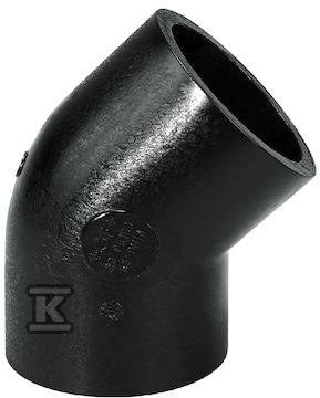 Butt knee short 45ST. DN90 PE100, - 753158613