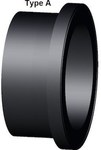 Flanged short butt bushing DN560 PE100, SDR17, PN5 gaz/PN10 water