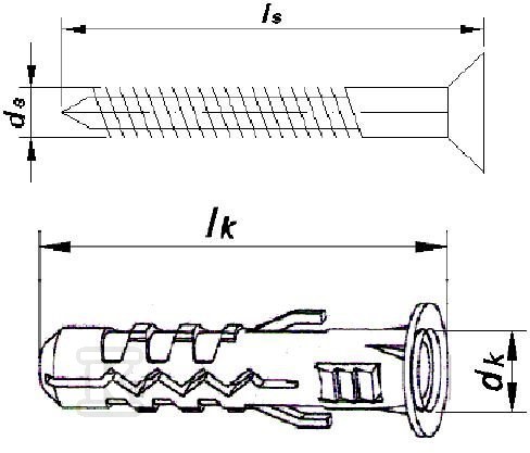 Złącze rozporowe metalowo-tworzywowe - B2066599-20E