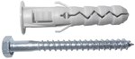 Złącze rozporowe metalowo-tworzywowe typ KA, Kołek rozporowy FI 10 z wkrętem z łbem szęsciokątnym 6x60 mm, opk.10 szt.