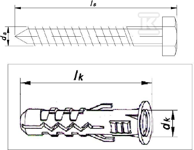 Złącze rozporowe metalowo-tworzywowe - B2066636-10E