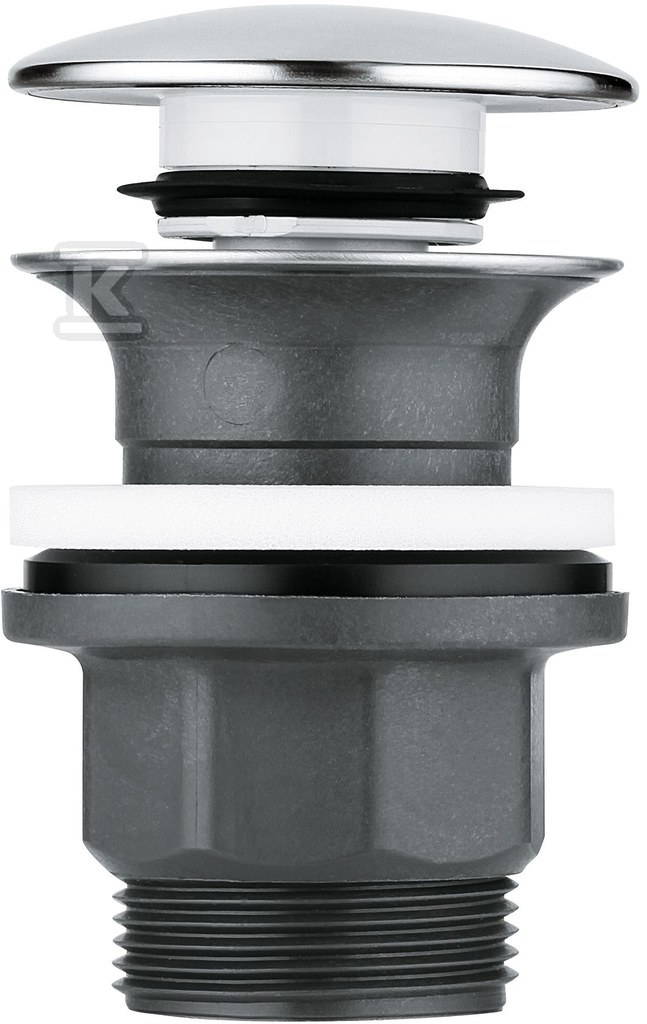 Waste fitting with press-open plug - 40824000