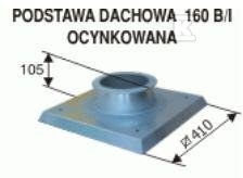 Roof socket B/I 160 galvanized - UNIWERSAL47