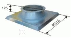 Roof socket B/I 250 galvanized - UNIWERSAL55