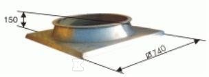 Roof socket B/I 400 galvanized - UNIWERSAL63