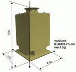 Podstawa tłumiąca laminatowa PTL 160 laminat standard