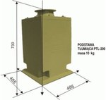 Podstawa tłumiąca laminatowa PTL 200 laminat standard