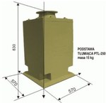 Podstawa tłumiąca laminatowa PTL 250 laminat standard