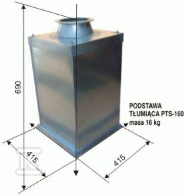 Steel damping base PTS 160, galvanized - UNIWERSAL76