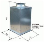 Steel damping base PTS 200, galvanized