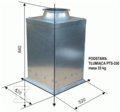 Steel damping base PTS 250, galvanized - UNIWERSAL78