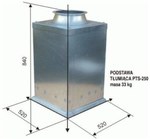 Steel damping base PTS 250, galvanized