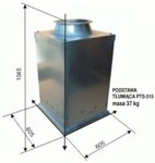 Steel damping base PTS 315, galv