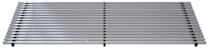 Aluminum longitudinal grille nat. snap - PZW-1,8/20/100