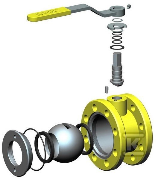 Zawór kulowy gaz DN 32 WK-2a 1.6 4.0 - APA03200040000