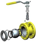 Zawór kulowy gaz DN 32 WK-2a 1.6 4.0 MPa