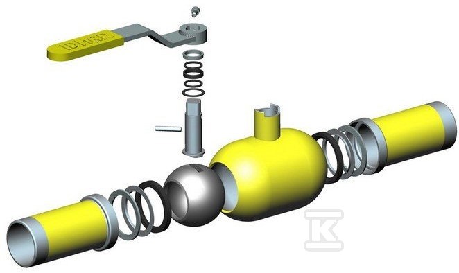 Zawór kulowy gaz DN 80 WKP 2c 1.6 - 4.0 - APA08000140170