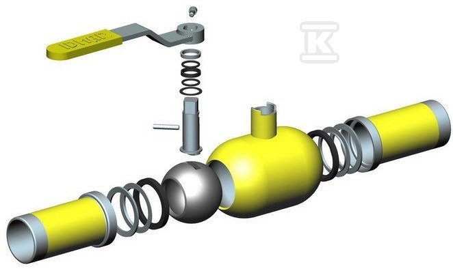 Zawór kulowy gaz DN 100 WKP 2c 1.6 2.5 - APA10000125170