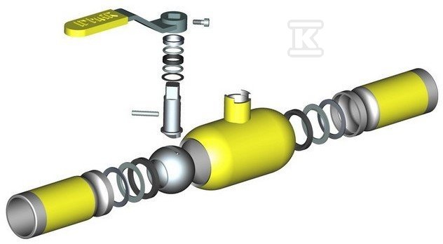 Zawór kulowy gaz DN 25 WKN 2c 1.6 - 4.0 - APA02500140260