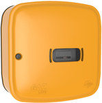 Gas box (cabinet) 600x600x250 free-standing, yellow WEBA plastic