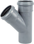 PP tee for internal sewage 75x75/45 sanitary gray Onnline