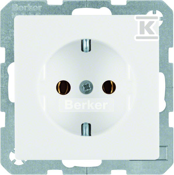 Gniazdo SCHUKO biały, aksamit, Q.X - 41436089