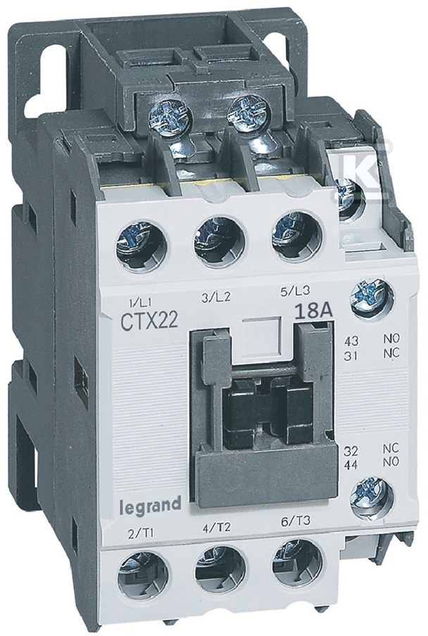 CTX3 contactor 3P 18A 1NO1NC 380V AC - 416108