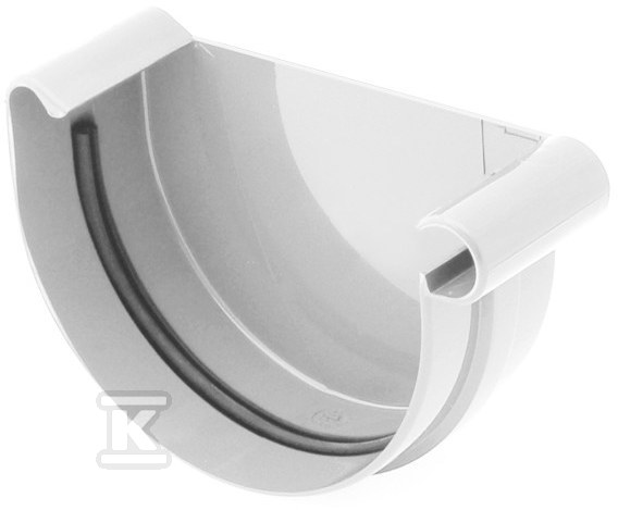 Right end cap 75 mm /System 75 white - 60-081