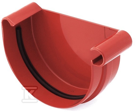 Right end cap 75 mm /System 75 red - 60-083