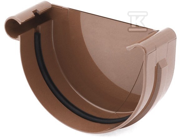 Left cap 75 mm /System 75 brown - 60-092