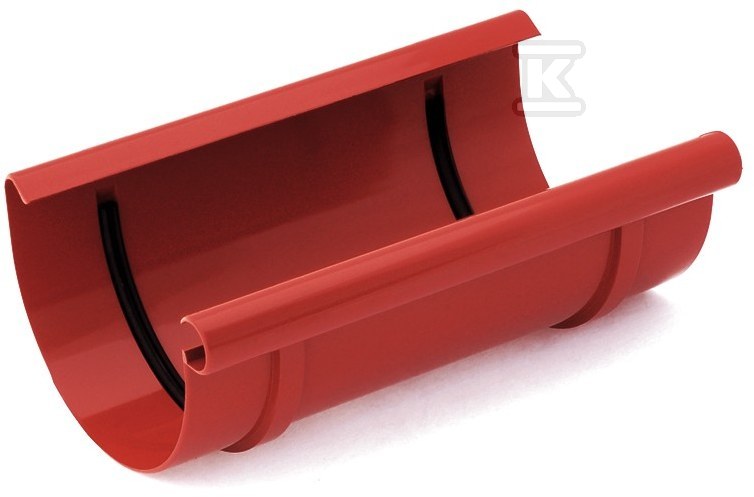 Gutter connector 100 mm /System 100 red - 61-033