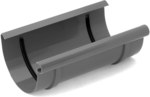 Gutter connector 100 mm /System 100 graphite