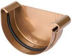 Right end cap 125 mm /System 125 copper